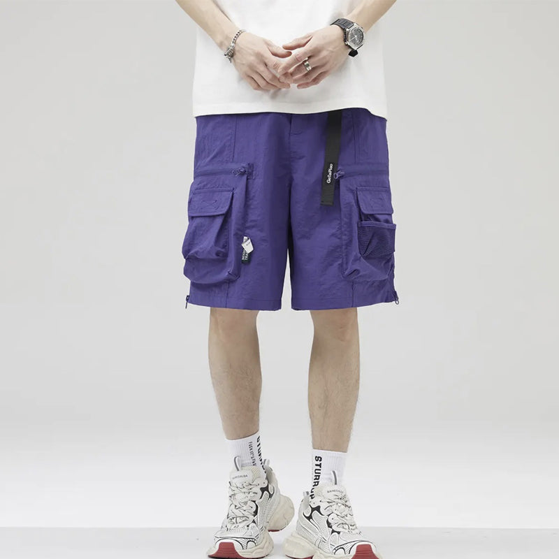 2024 Summer Thin American Casual Ice Silk Shorts