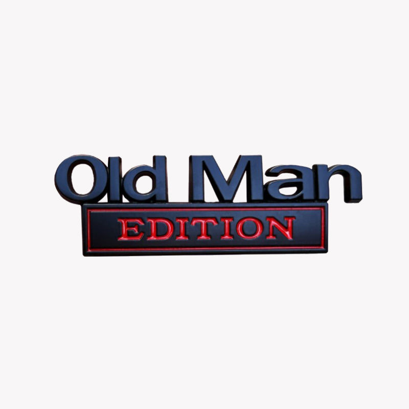 🚗 Old Man Edition car emblem