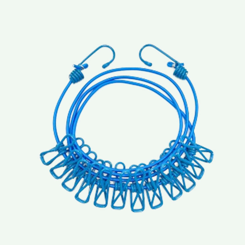 Outdoor Clothesline With Clips