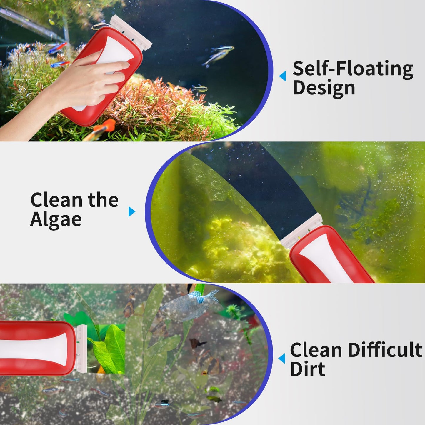 Aquarium Magnet Glass Cleaner Brush