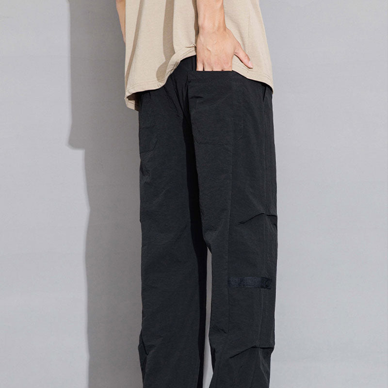 Loose Straight Ice Silk Men's Casual Pants