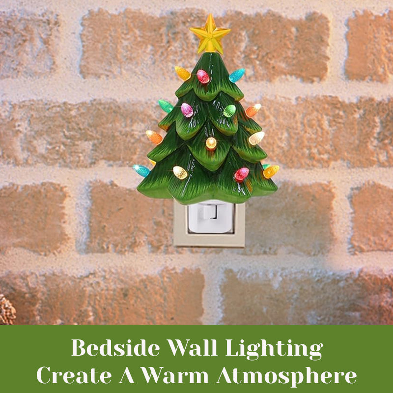 🎄Ceramic Holiday Decoration Christmas Tree Night Light