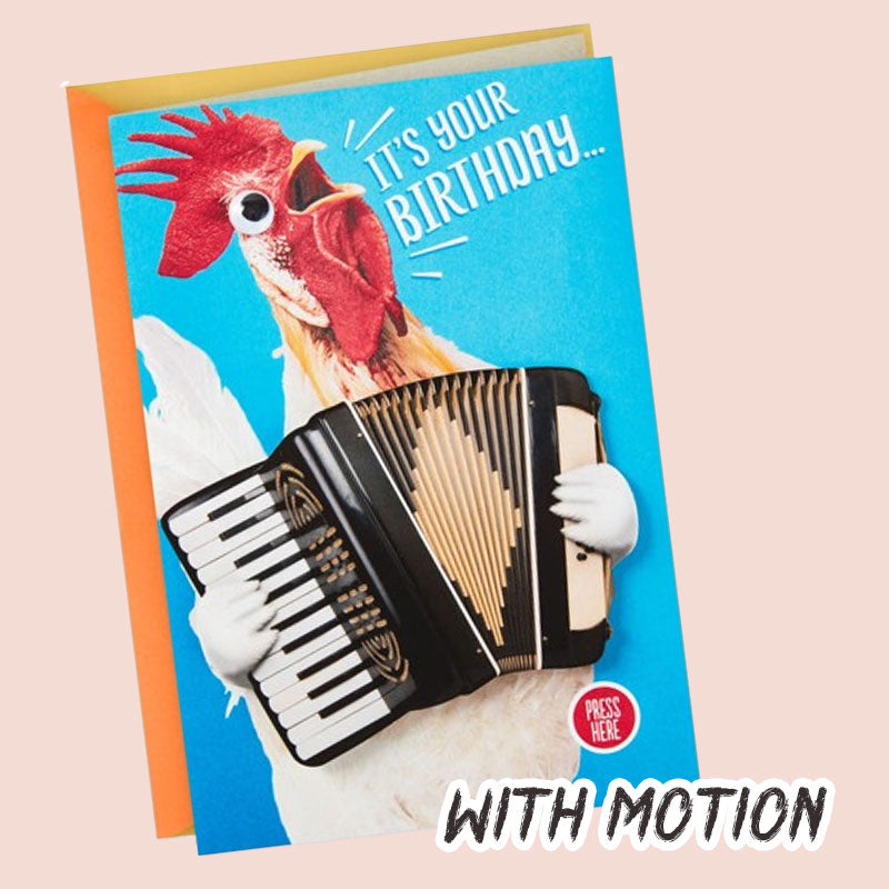 Chicken Dance Funny Musical Birthday Card With Motion