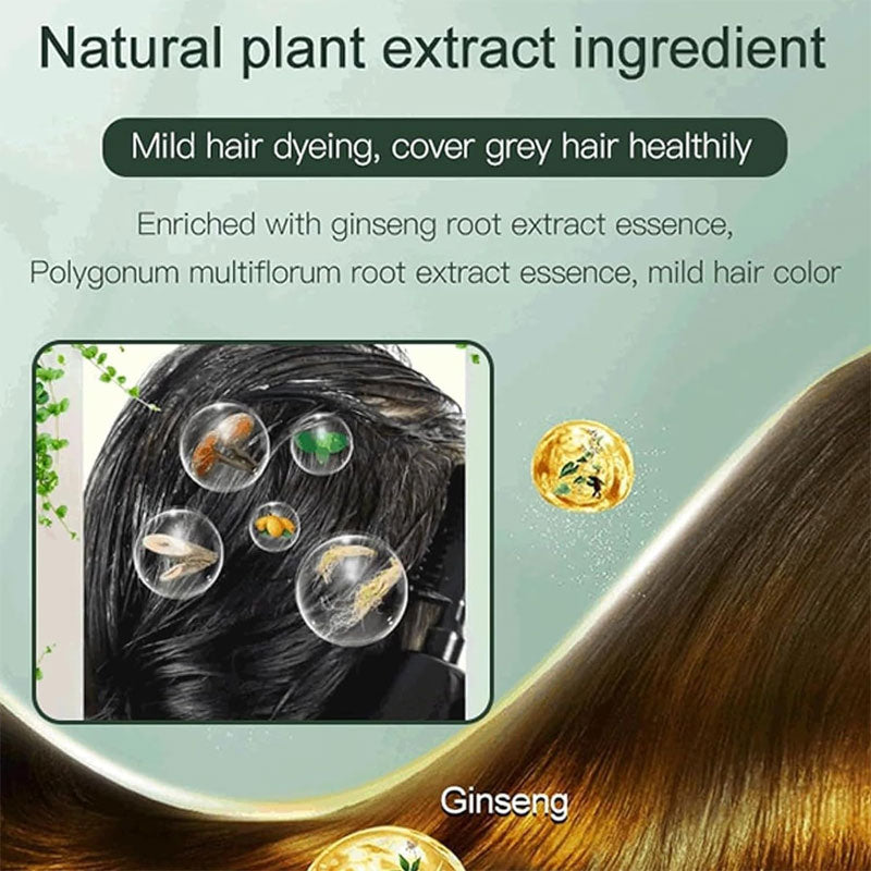 Plant Hair Dye Comes With A Hair Dye Comb