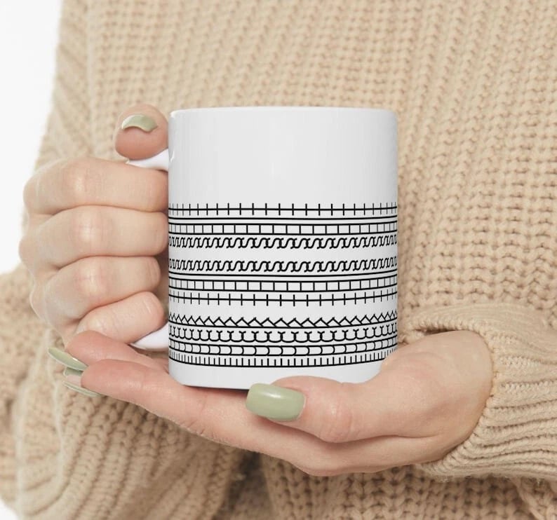 🖕F**k This Shit Mug, Hidden Message Funny Ceramic Coffee Mugs