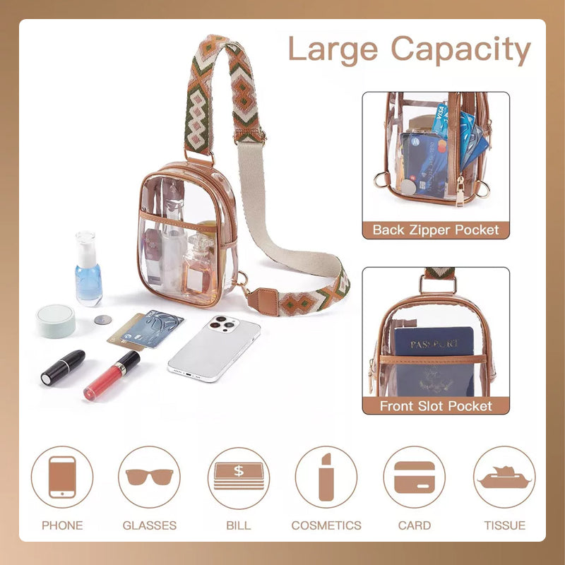 Crossbody Transparent Chest Bag