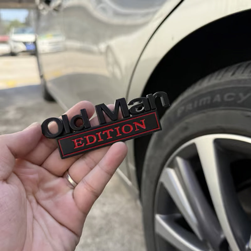 🚗 Old Man Edition car emblem