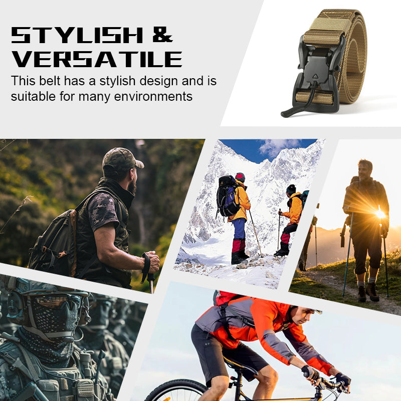 Outdoor Magnetic Buckle Braided Belt