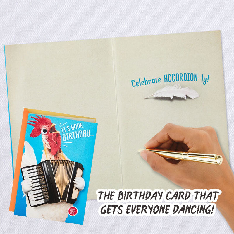 Chicken Dance Funny Musical Birthday Card With Motion