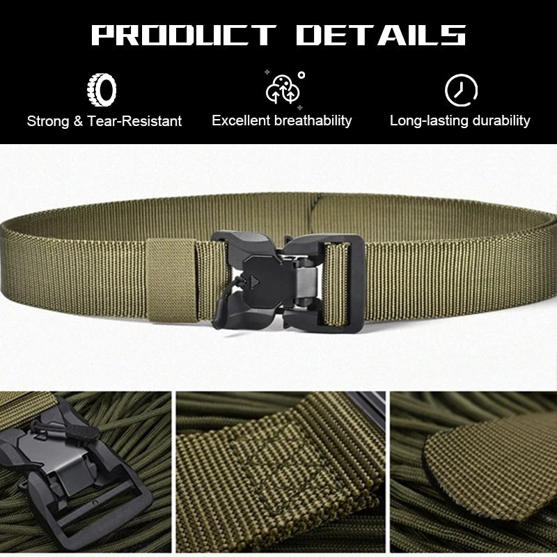 Outdoor Magnetic Buckle Braided Belt