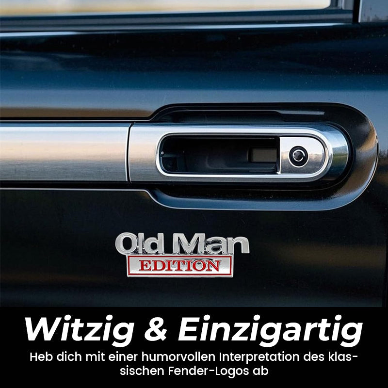 🚗 Old Man Edition car emblem