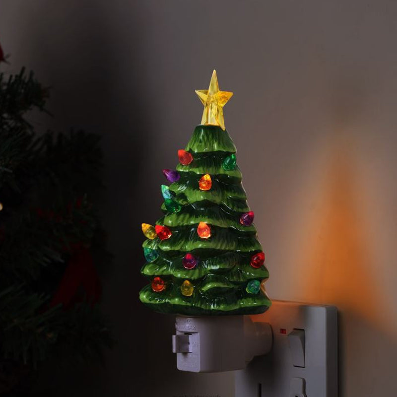 🎄Ceramic Holiday Decoration Christmas Tree Night Light