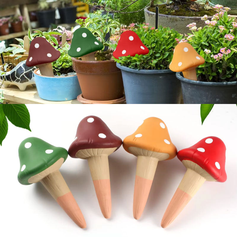Ceramic mushroom type automatic irrigator (1 set of 4)