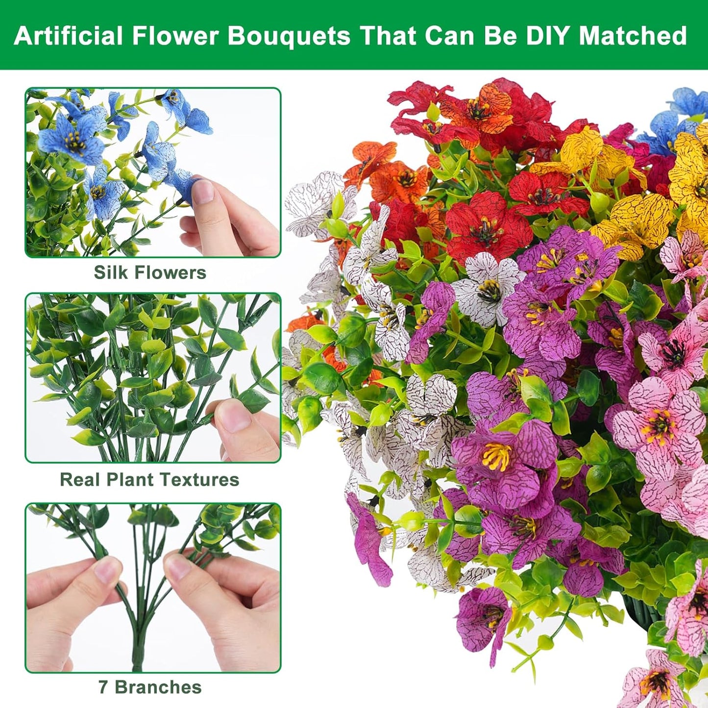🌺UV Resistant Colorful Artificial Flower💖
