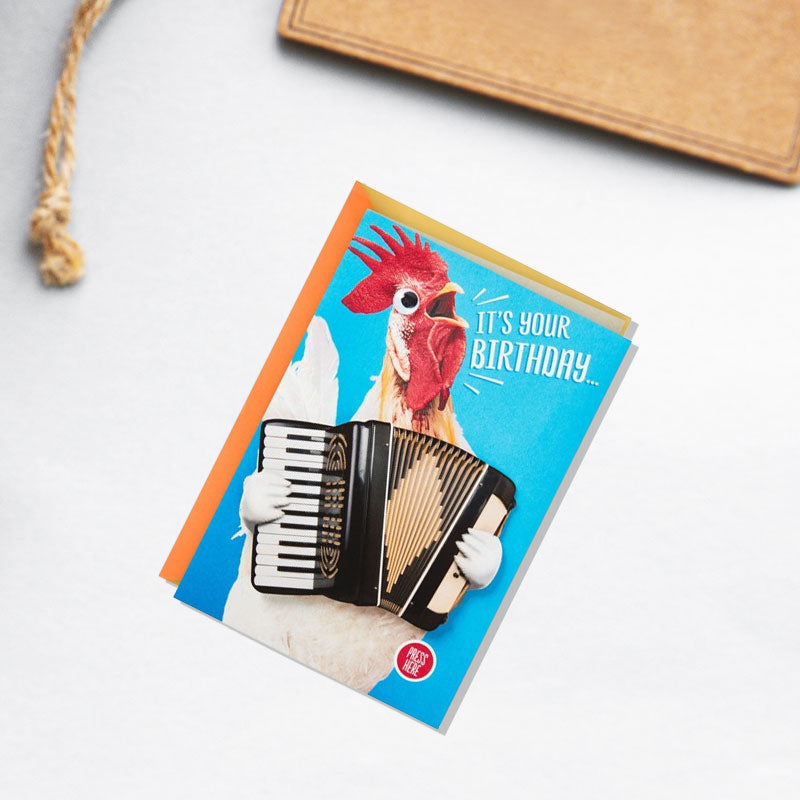 Chicken Dance Funny Musical Birthday Card With Motion