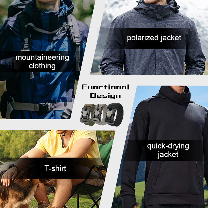 Outdoor Magnetic Buckle Braided Belt