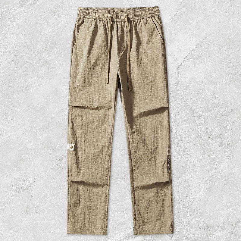Loose Straight Ice Silk Men's Casual Pants