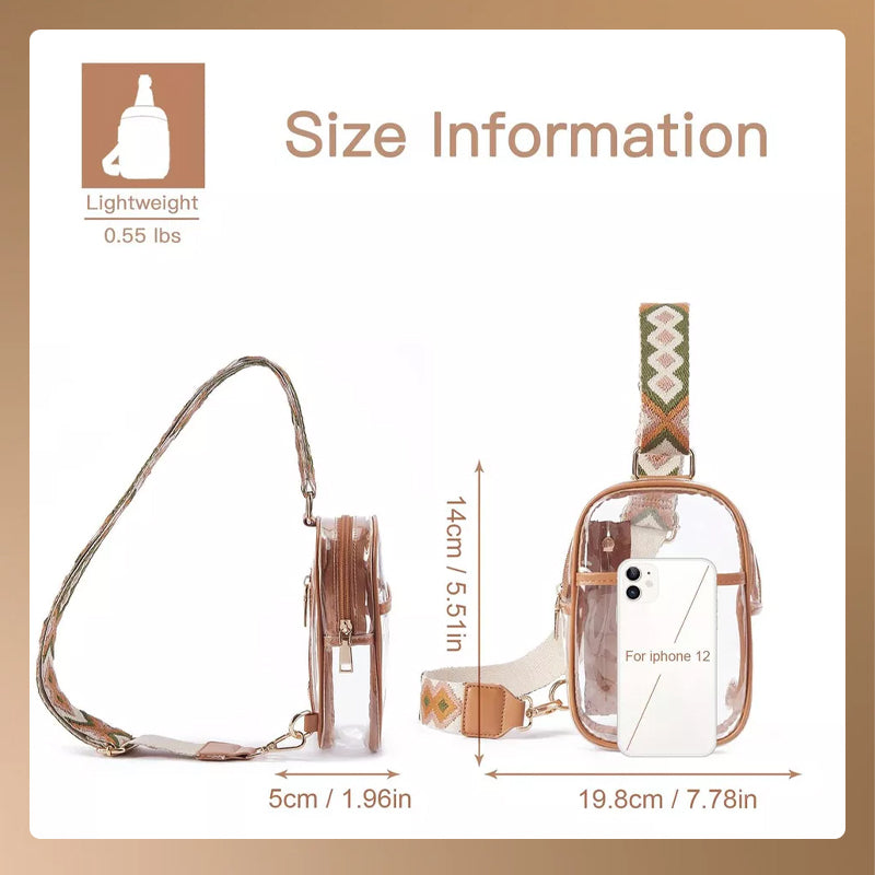Crossbody Transparent Chest Bag