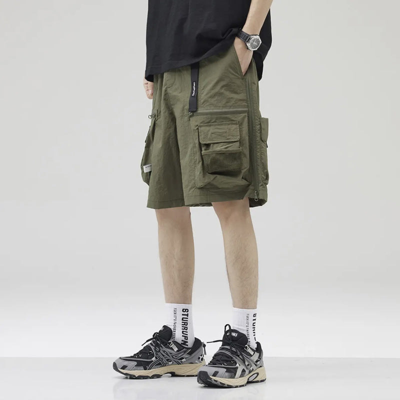 2024 Summer Thin American Casual Ice Silk Shorts