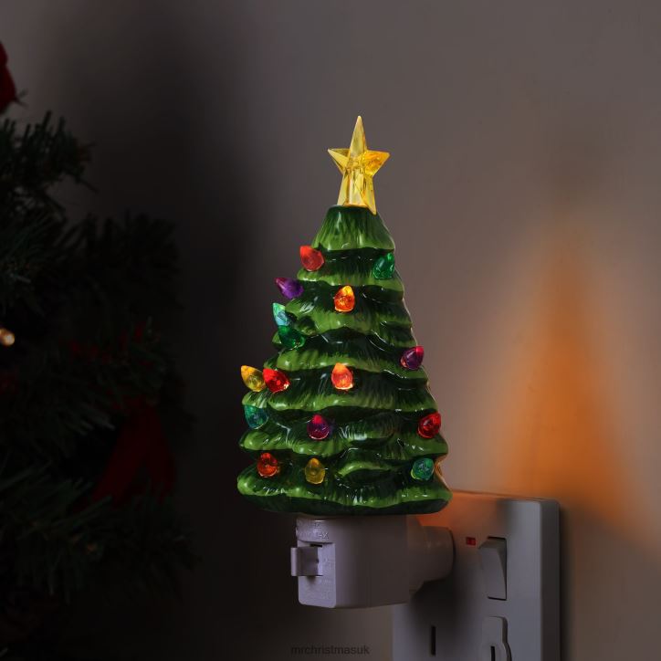 🎄Ceramic Holiday Decoration Christmas Tree Night Light