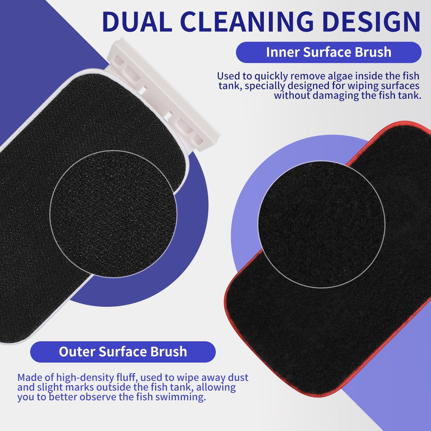 Aquarium Magnet Glass Cleaner Brush
