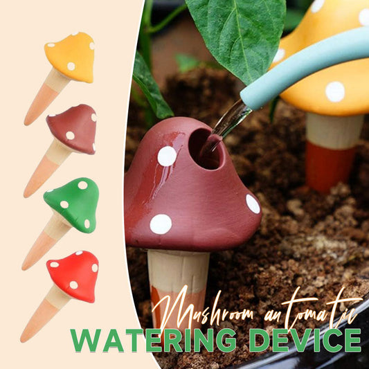 Ceramic mushroom type automatic irrigator (1 set of 4)