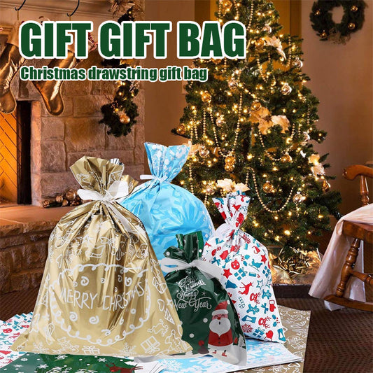 🎄Christmas Drawstring Gift Bag（Buy 1 Get 1 Free – 2 Gift Bags! 🎁）