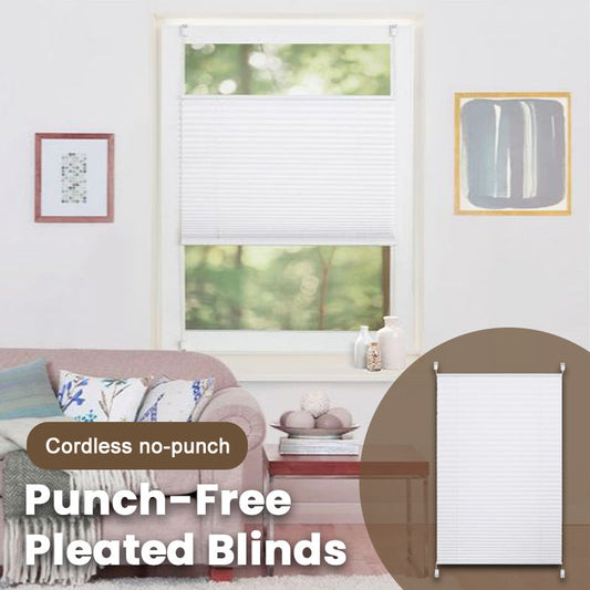 Punch-Free Pleated Blinds