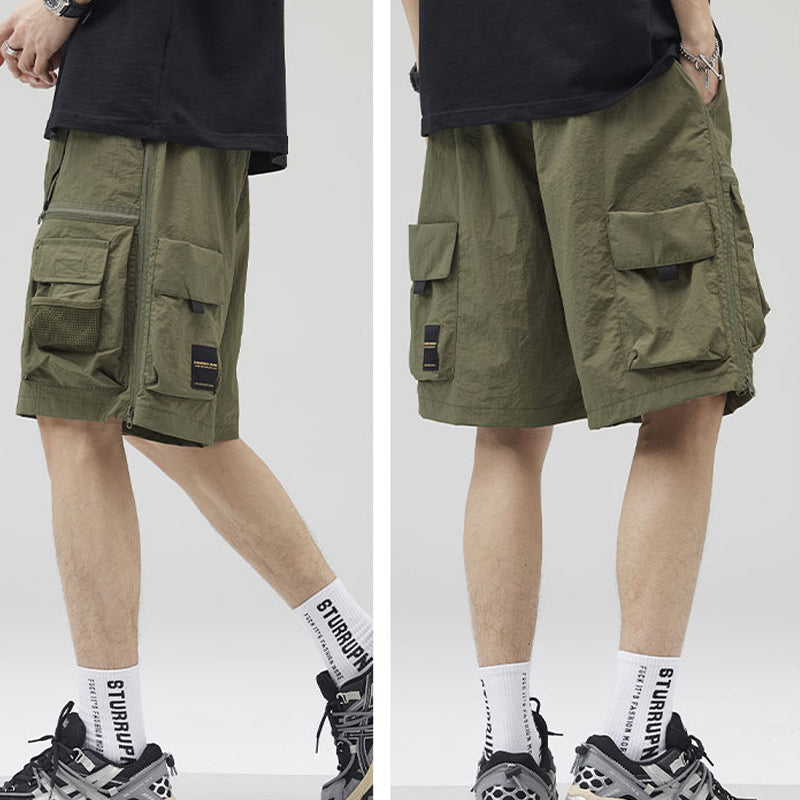2024 Summer Thin American Casual Ice Silk Shorts