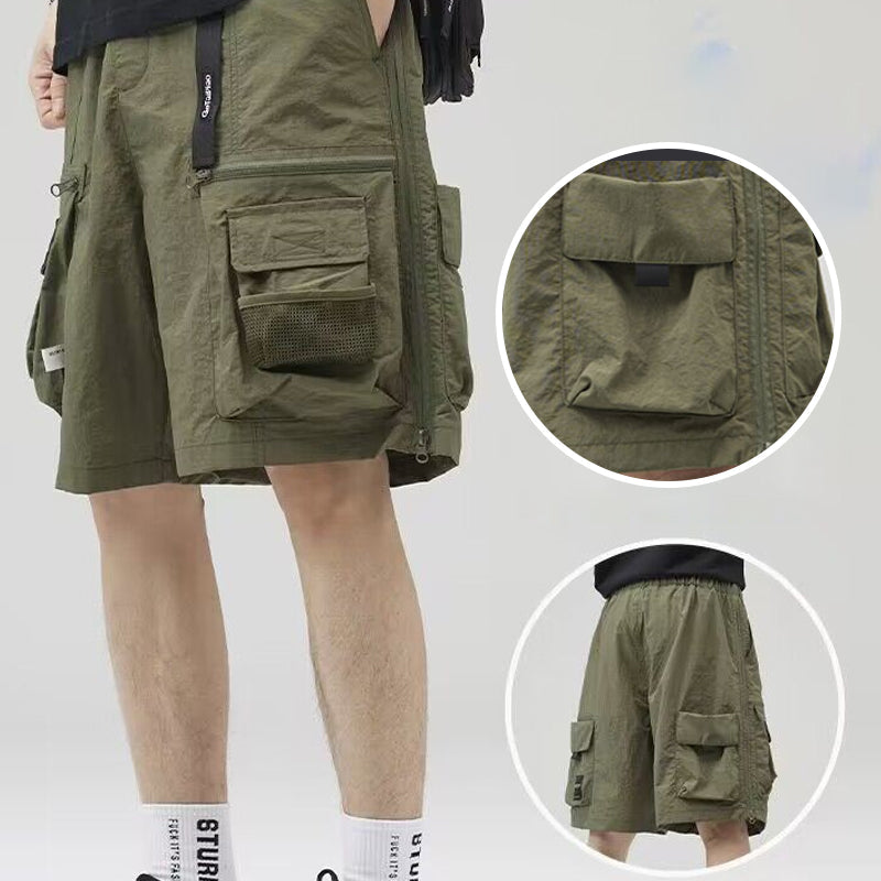 2024 Summer Thin American Casual Ice Silk Shorts
