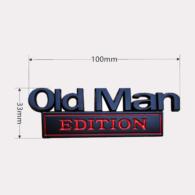 🚗 Old Man Edition car emblem
